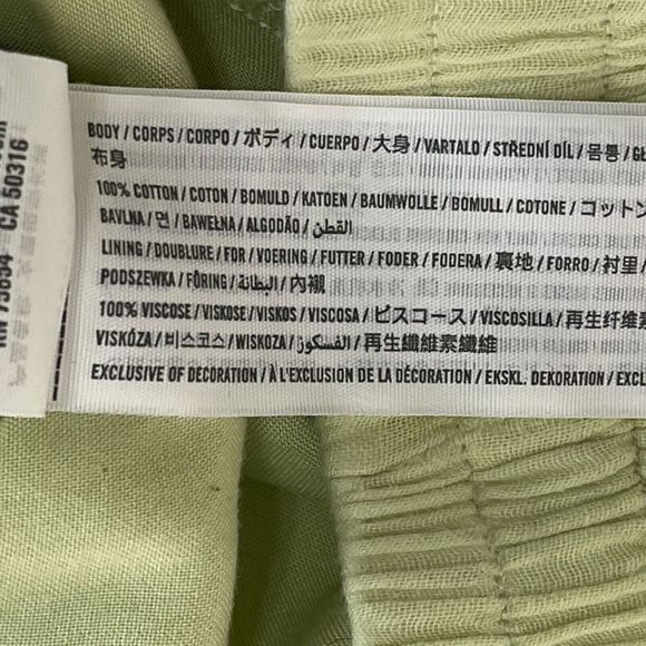 Abercrombie & Fitch Gauzy Textured Wide Leg Pull On High Waist Pant Size Medium - Picture 6 of 8